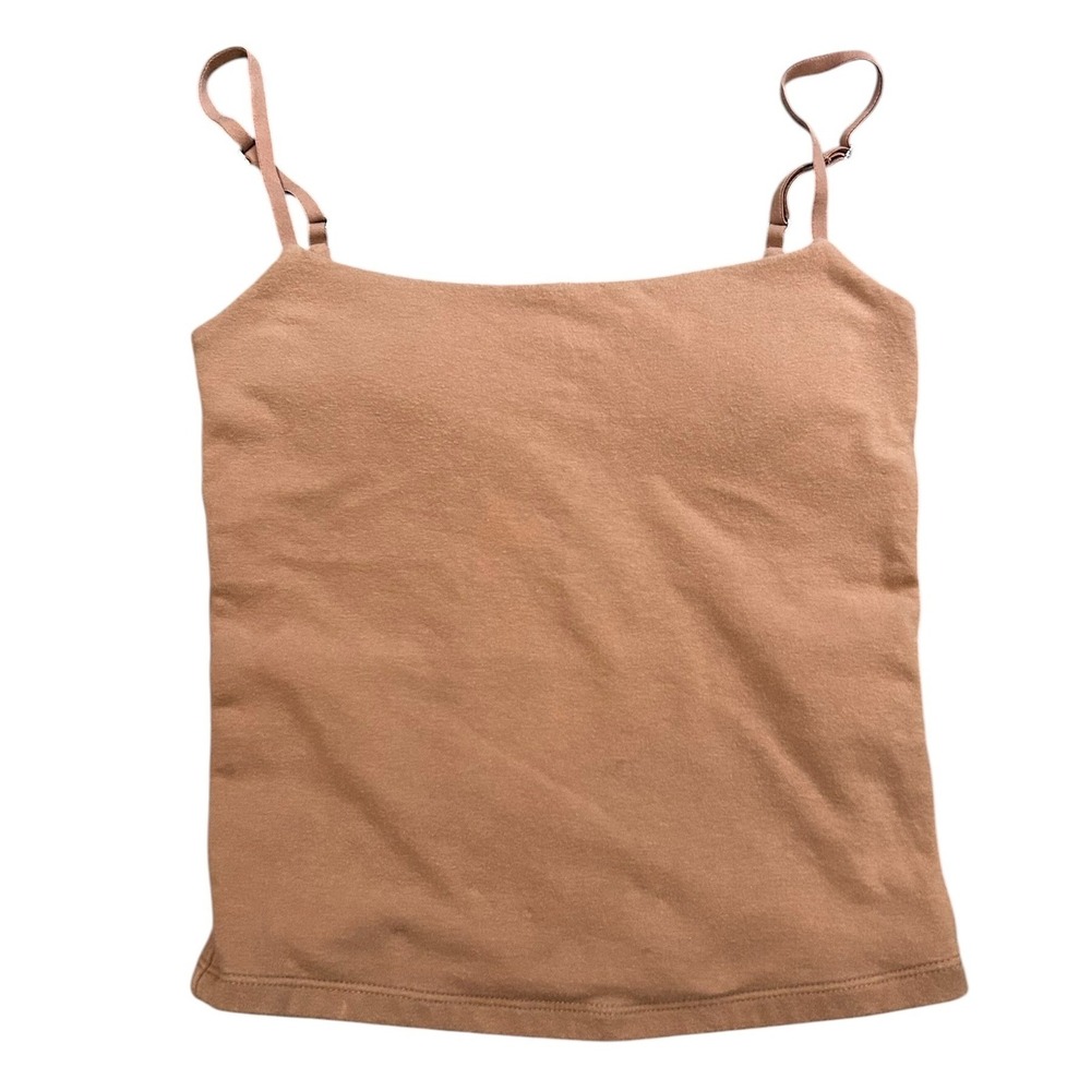 Abercrombie & Fitch Brown Built-In Shelf Bra Camisole XS Adjustable Straps